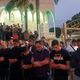 Worshippers pray for victims and families of the Christchurch shootings during an evening vigil a the Lakemba Mosque, Friday, March 15, 2019, in Wakemba, New South Wales, Australia